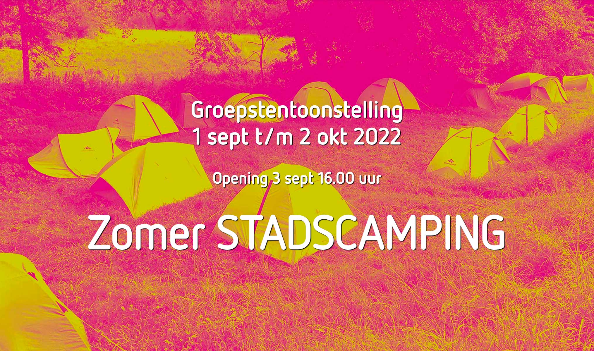Affiche Zomer STADSCAMPING
