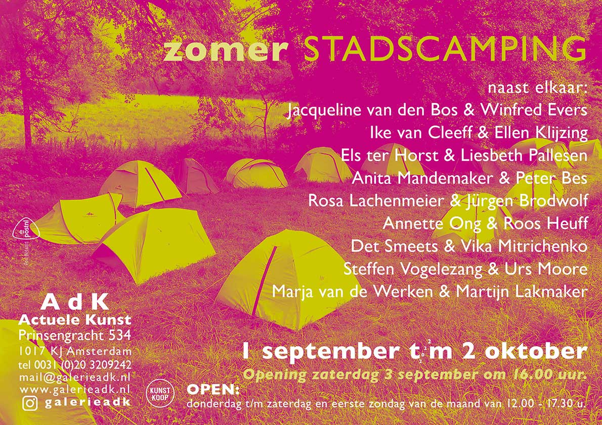 Affiche zomer STADSCAMPING 2022