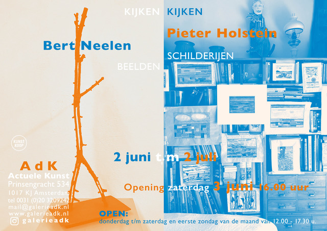 Affiche tentoonstelling KIJKEN KIJKEN, Holstein en Neelen