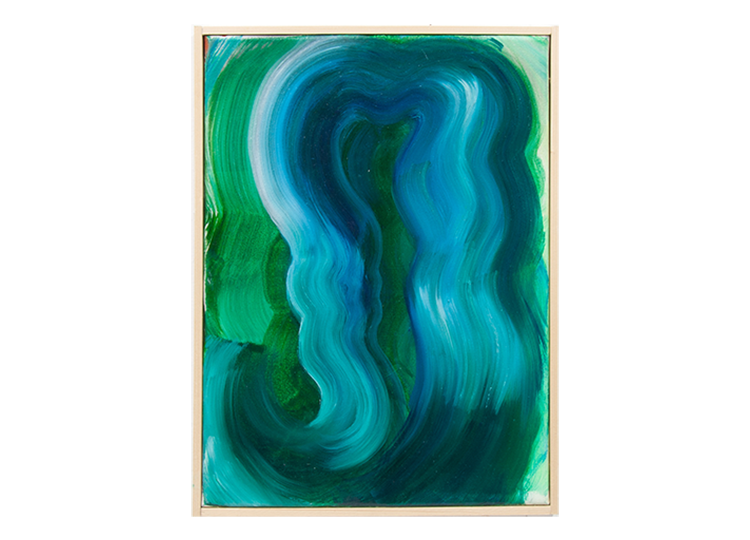 True Nature – Wave (cloud, green), 2020, oil on canvas, Steffen Vogelezang