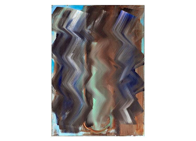 Untitled, diptych part 1, 2019, oil on canvas, Steffen Vogelezang